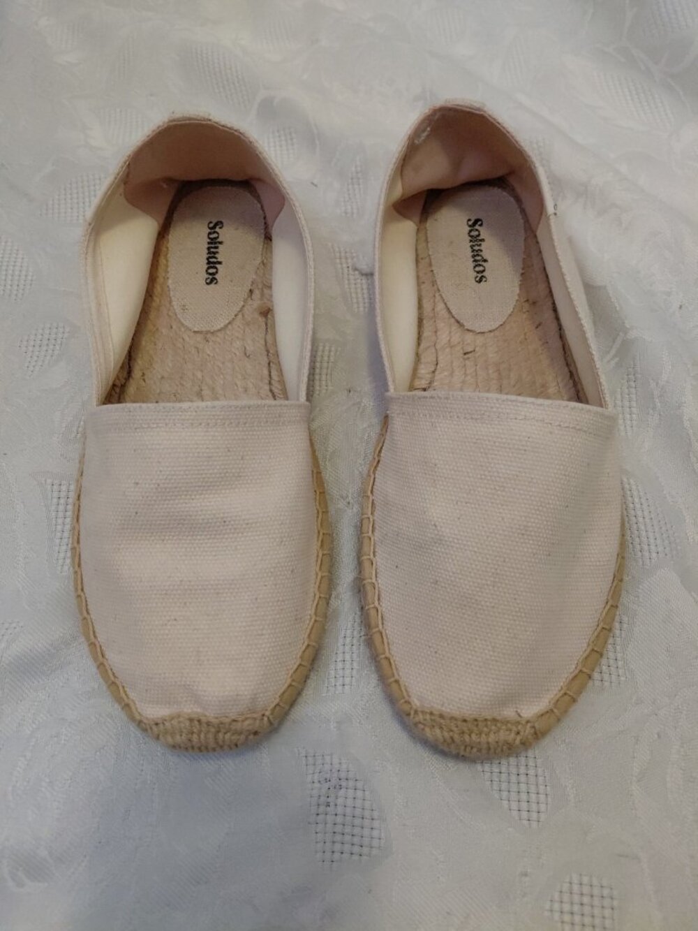 Soludos Natural Dali Original Espadrille Shoes Cream 7.5